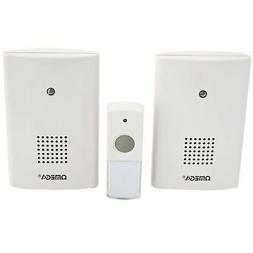 Omega 17424 Mains Plug In Cordless Wireless Door Bell Chime 