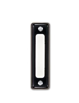 Black Rectangle Doorbell Chime Button White Utilitech Wired 