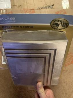 Brushed Nickel wireless / wired doorbell