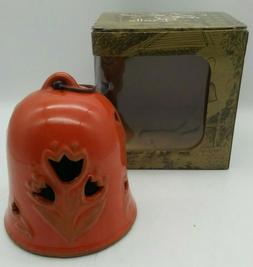 Garden Bell Orange Tulip Porcelain Clay by Renewing Faith Ne