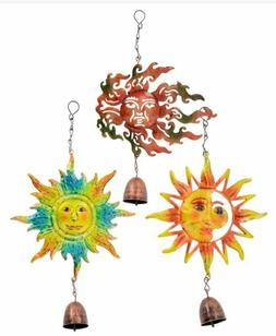 Hanging Shiny Metal Sun Face Garden Collection Decorating Wi