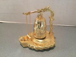 Heavy CHINESE DRAGON BELL Swinging Chain Gong Chime Desk Dec