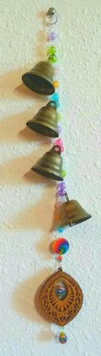 - Wood, Lampwork Millifiori Rainbow Drops