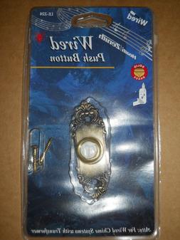 LE-224 WIRED PUSH BUTTON FOR WIRED CHIME SYSTEMS WITH TRANSF