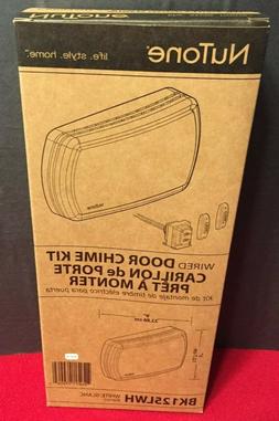 One  New NuTone White Wired Door Chime Kit BK125LWH Doorbell
