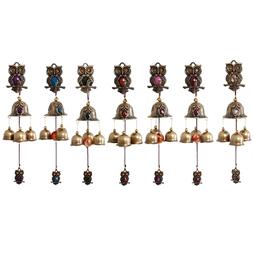 Owl Shopkeepers Triple Bell Store Entry Door Chime Home Deco