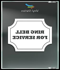 Ring Bell For Service Decal Sign Business Store Vinyl Window