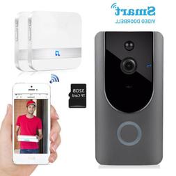 Smart Wireless WiFi Door bell Kit Video Camera Phone Ring In