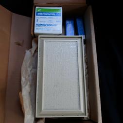 Vintage Edwards beige Chime and Doorbell Kit C210-W New