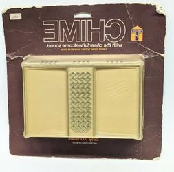 Vintage Trine Door chime vintage doorbell Box Brown Gold MCM