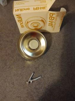 VINTAGE NUTONE LIGHTED PUSHBUTTON DOOR BELL PB-14L Gold Anod
