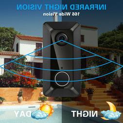 WiFi Wireless Doorbell Video Two-Way HD Talk Smart PIR Door 