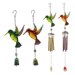 Hummingbird Hanging Ornaments Aeolian Bell Windchime Garden 