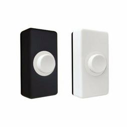 Eterna Wired Door Bell Push Button, Surface Mounted with Bla