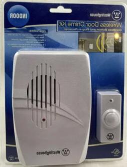 Wireless Door Chime Kit Cordless Button & Plug-In Receiver T