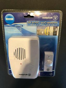 Wireless Door Chime Kit Cordless Button & Plug-In Receiver T
