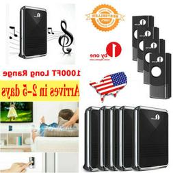 1byone Wireless Doorbell Battery Operated Chime Waterproof B