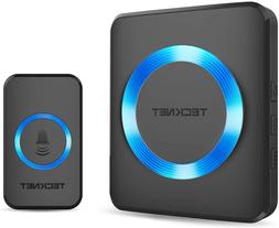 Wireless Doorbell, Plug-in Cordless Door Chime Kit With 1300