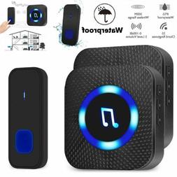Wireless WiFi Doorbell Smart Door Ring Bell LED Waterproof 3