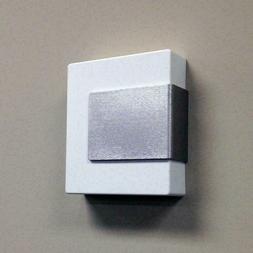 Hampton Bay Wireless or Wired Door Bell, White with Brushed 