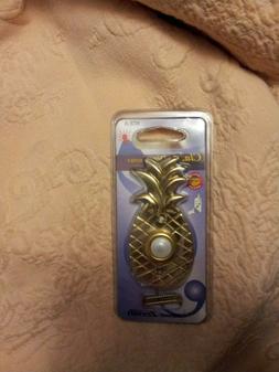 heath zenith brass pinneapple door bell push button new